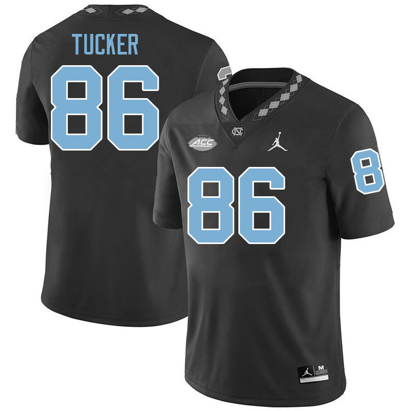 #86 Madrid Tucker North Carolina Tar Heels College Football Jersey Stitched-Black #86 Madrid Tucker North Carolina Tar Heels College Football Jersey Stitched-Black